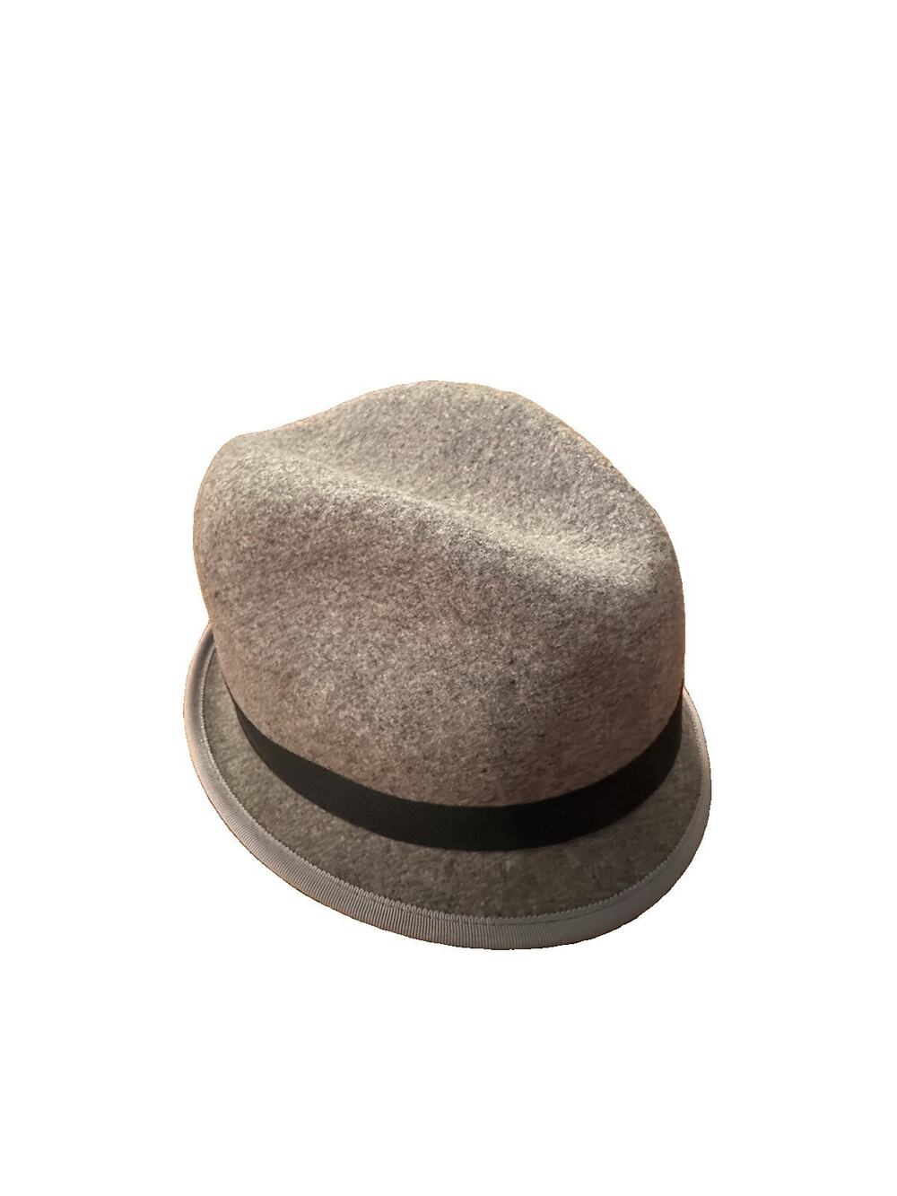 Rag & Bone Womens Gray Wool Felt Fedora Hat Size XL